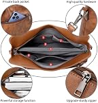Sacs Hobo pour femmes Sacs à main Tote Ladies Boho Sac à épaule Designer Purses Sacs Satchel Sac à croix pour femmes en cuir doux