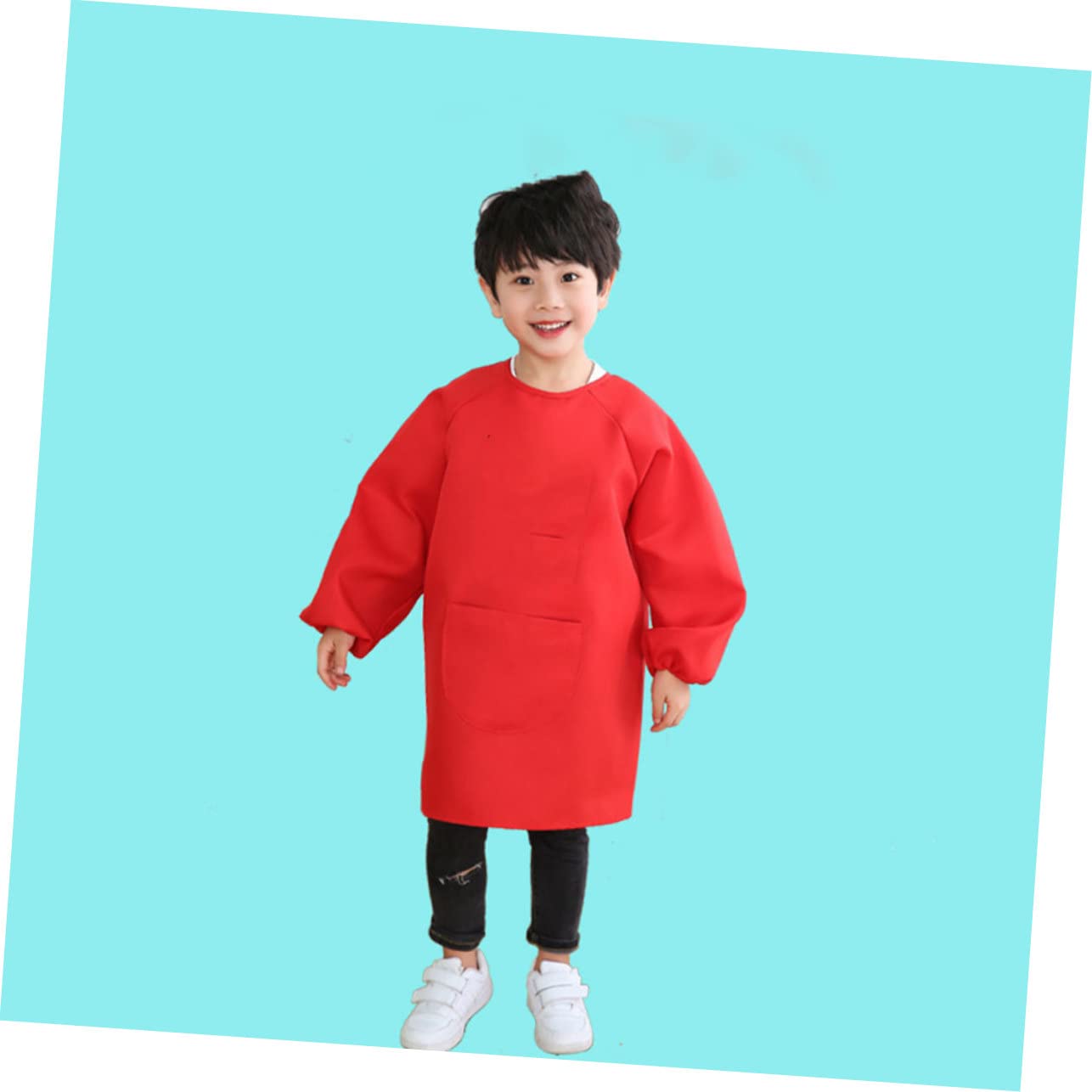 UPKOCH 3 Pezzi Manica Bambini Grembiule Da Pittura Bambini Chiusura Regolabile Protegge I Vestiti Macchie Di Acquerello