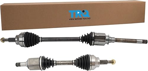 Miniatura 35 de TRQ Juego de 2 piezas de ensamblaje de eje CV delantero del lado del conductor y del pasajero, compatible con transmisión automática Mazda 3 i