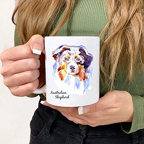 Gift For Dog Lovers Dog Coffee Mug Australian Shepherd Mug Shepherd Mug Dog Dad Gifts
