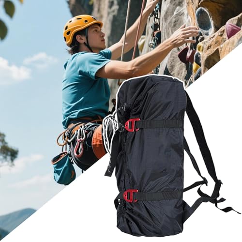 Cubo de cuerda de roca ajustable para evitar enredos en tu mochila de escalada 3