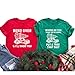 Personalized Handmade Matching Couple Christmas Shirt, Where Do You Think You're Gonna Put a Tree That Big, Bend Over and I'll Show You Funny Christmas Vacation T-Shirt