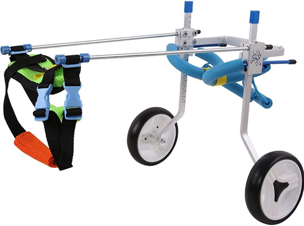 Pet Wheelchairs, Dog Wheelchairs, Hind Legs And Limb Injuries of Pets, Disability, Paralysis, and Injuries. Support Assisted Rehabilitation Exercise Scooter With Two Wheels Adjustable. ( Size : M )