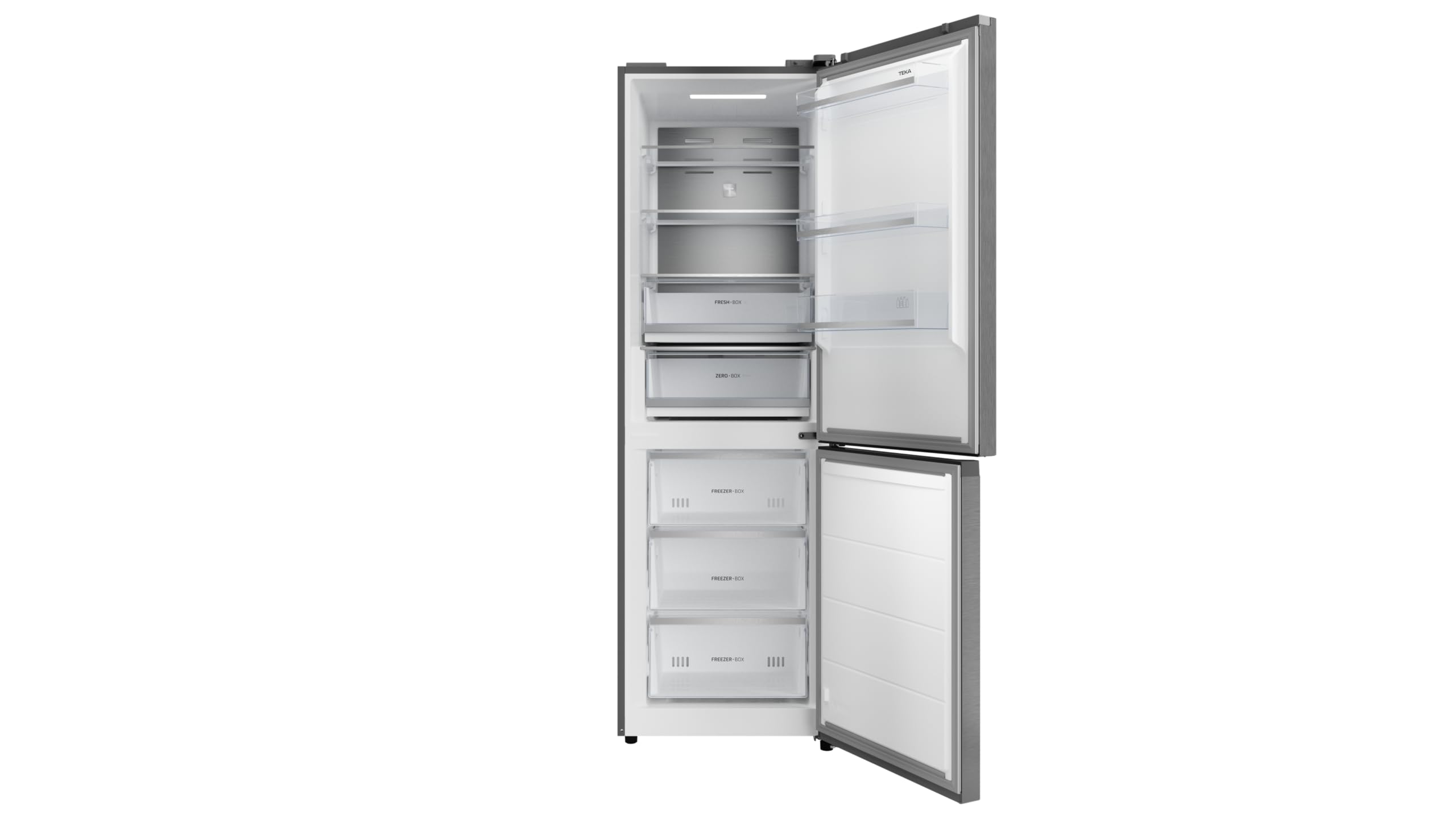 Teka - Frigorífico independiente con congelador Total No Frost y eficiencia de clase A - Modelo RBF 84680 SS