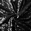 INVGEEXI Black Sequin Fabric by The Yard, 3 Feet 1... #1