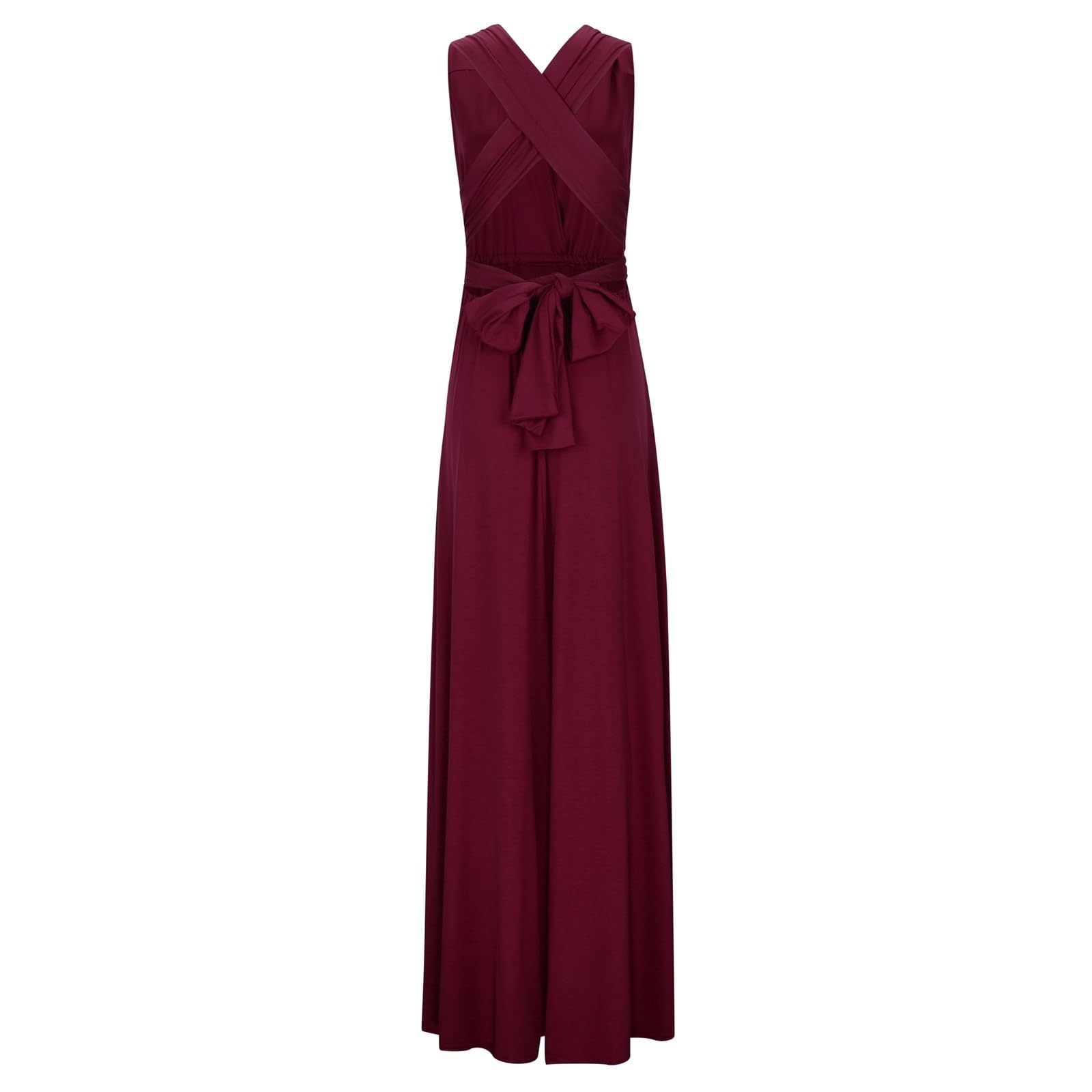 Robe Longue à Bandes Sexy Dos Nu en Corde pour Femme