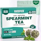 HANDPICK, Spearmint Tea, 100 Tisana Bustine, Pure foglie di menta verde