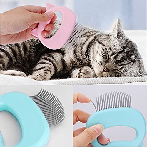 Image of 3 Pieces Cat Bathing Bag Cat Shower Net Bag with Cat Shell Comb, Anti-Bite Anti-Scratch Adjustable Breathable Mesh Grooming Carrier Bag for Pets, Bathing, Nail Trimming, Feeding Medicine, Ear Clean