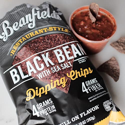 Beanfields Bean Chips, High Protein And Fiber, Gluten Free, Vegan Snack, Black Bean, 5.5 Ounce #TOP4
