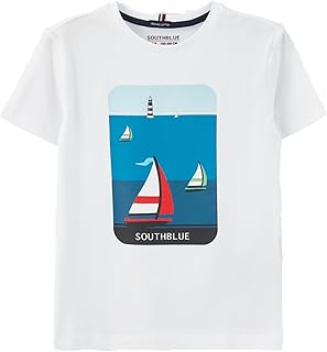 LC واكيكي تيشرت باكمام قصيرة ورقبة دائرية ضيقة للاولاد