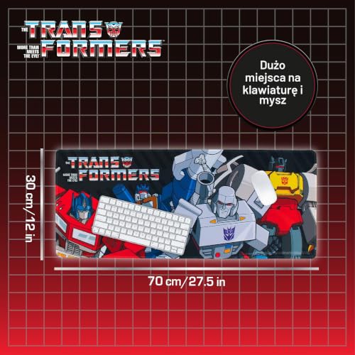 Transformers Jumbo podkładka na biurko, duża, gumowa, do gier i biurka, 70 x 30 cm