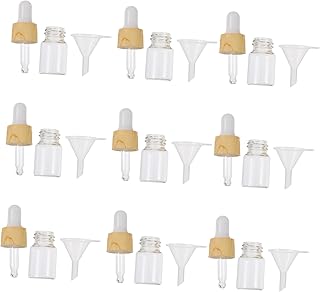 فوميز. 20 قطعة من زجاجات قطارة فروستد مع قطارة، زجاجات توزيع الزيوت العطرية الفارغة، حاوية قطارة زيت الانف، حاوية قطارة بلاستيكية للسفر، زجاجة كريم اساس سائل محمولة، مادة صناعية