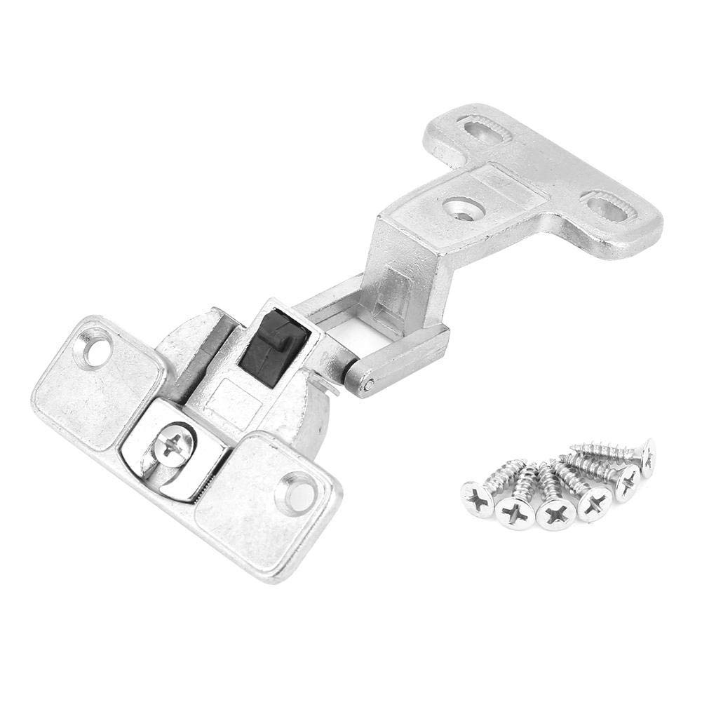 270 Degree Cabinet Hinges, Full Overlay Concealed Kitchen Cabinet Exposed 3/4 Inch Zinc Alloy Furniture Door Folding Hinge, for Bathroom, Bedroom (Immovable)