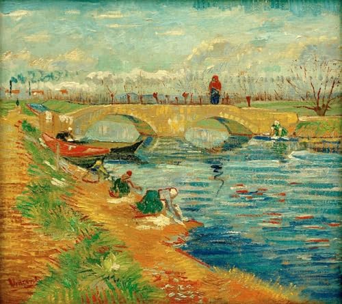 Tableaux peinture sur toile Van Gogh Pont De Gleize déco 60x90