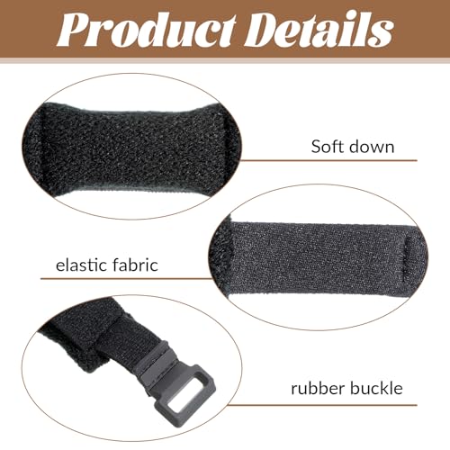 Image of 3 Pcs Guitar String Dampener, Guitar Fret Mute Wrap, Bass String Muter Bass Muffler Silencer Damper Strap Adjustable Guitars Strings Dampener, Guitars Accessories