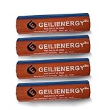 GEILIENERGY 3.7V 2600mAh Battery Lithium 74175 Battery strion Flashlight(4 Pack)