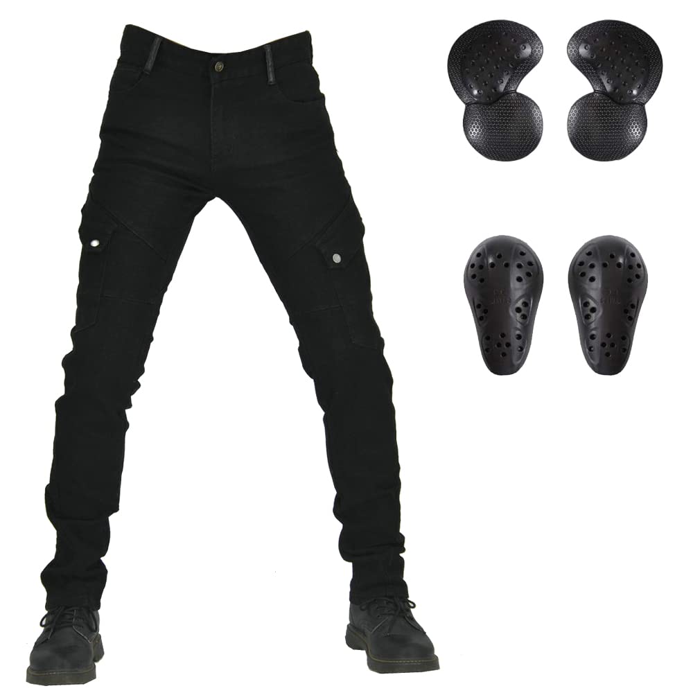 LOMENG Motorcycle Pants Mens Motorcyclepants Dualsport Motocross Motorbike for Men Armor All-Weather