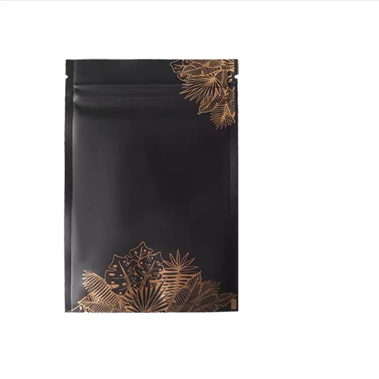 sacchetti con chiusura a zip, Confezione da 50 sacchetti con chiusura lampo in alluminio for alimenti, multicolore, varie misure(Black,8x12cm)