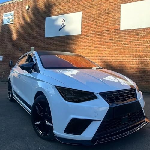 Kit lèvre avant pour Seat Ibiza MK5 2017-2025 spoiler de pare-chocs noir brillant