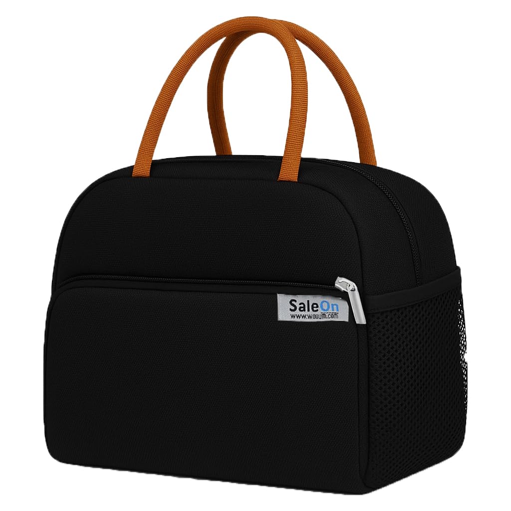 SellOn Insulated Lunch Bag for Women/Men/Adults, Lunch Box Lunch Bag for Women, Small Leakproof Cute Lunch Tote Large Capacity Reusable Lunch Container for Work/Office/Picnic/Beach Black. SellOn Insulated Lunch Bag for Women/Men/Adults, Lunch Box Lunch Bag for Women, Small Leakproof Cute Lunch Tote Large Capacity Reusable Lunch Container for Work/Office/Picnic/Beach Black.