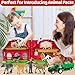 Farm Animals Toys for 1 2 3 4 5 Year Old Toddlers Girls Boys, Big Red Barn Farm Playset with Figures Animals and Tractor Toy for Kids 3-5, Educational Learning Toys, Christmas Birthday Easter Gifts