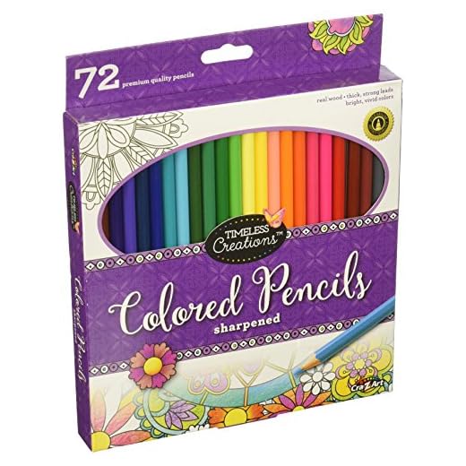 Cra-Z-Art Timeless Creations Pre-Sharpened 72ct Colored Pencils, Assorted Colors Great for Children and Adults