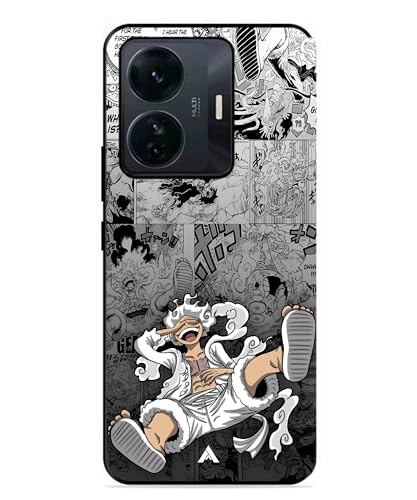 Image of Premium Anime 2 Case for Vivo T1 Pro (Glossy Finish) Soft-Touch Metal TPU Back Cover, Shockproof, Designer, Aesthetic Mobile Phone Case