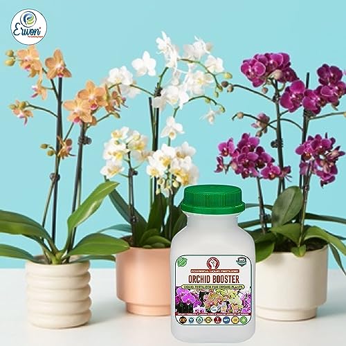 Image of Erwon Orchid Booster, Premium Essential Powerful Liquid Fertilizer for the Best Growth of Orchid Plants with Flowering Nutrients and Charged Micro-organism (100 ml)