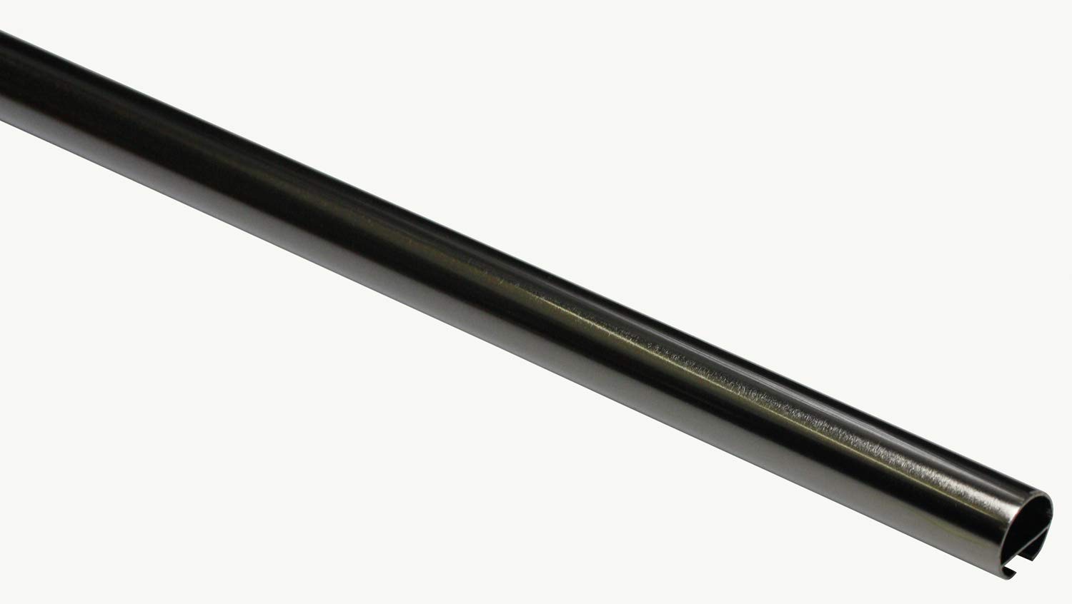 Gardinia Curtain Rod with Inner Track I Diameter 20 mm Titanium 120 cm, Metal