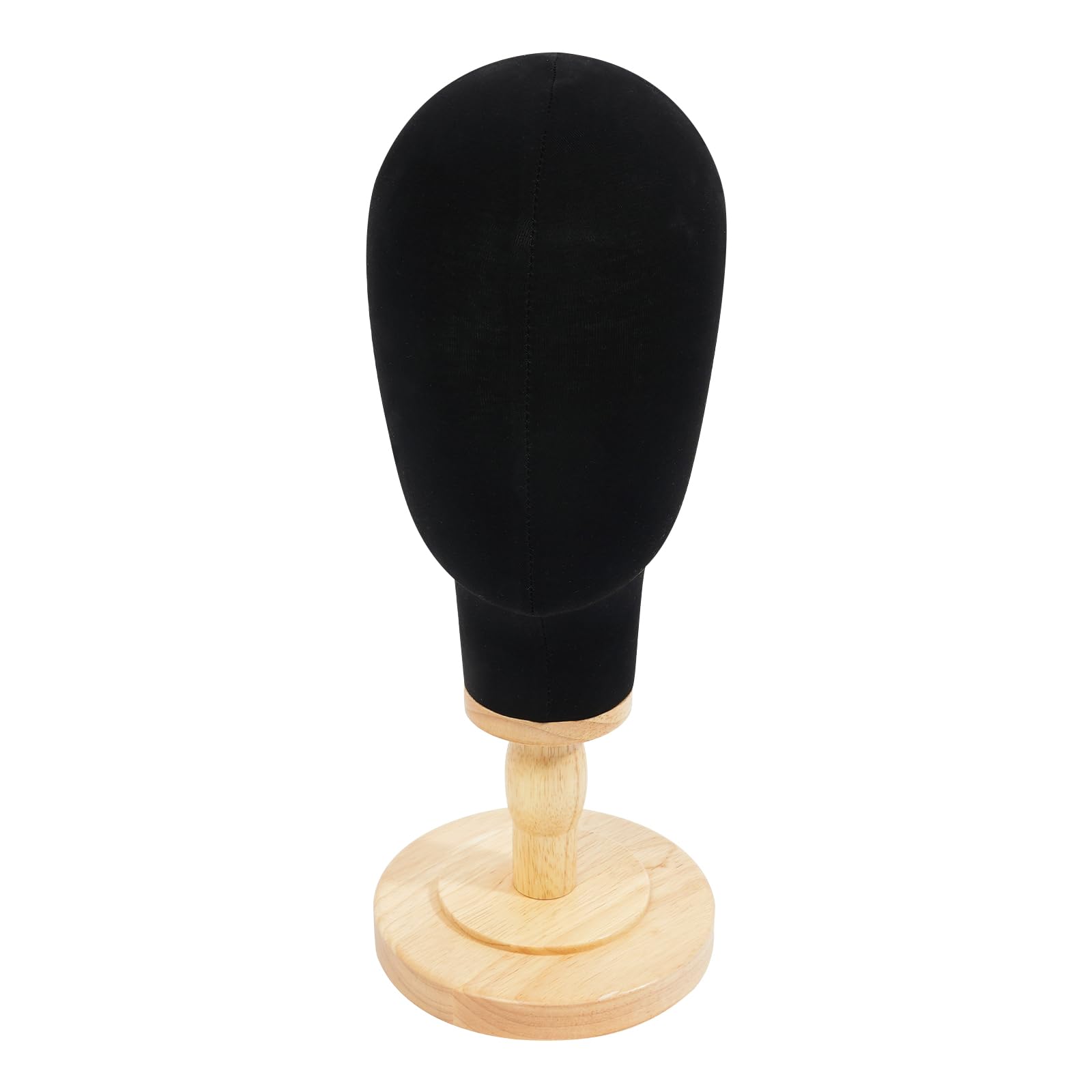 Testa per parrucca da tavolo con base rotonda stabile (16 cm di diametro) | Manichino per parrucche, 40 cm, supporto rimovibile salvaspazio, per parrucchiere, collezione di parrucchieri, fai da te