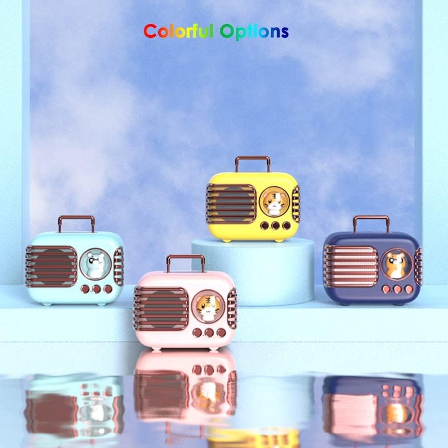 Miniatura 8 de Altavoz Bluetooth inalámbrico, lindo mini altavoz portátil con emparejamiento TWS, sonido fuerte, tiempo de reproducción de 4 horas, micrófono,