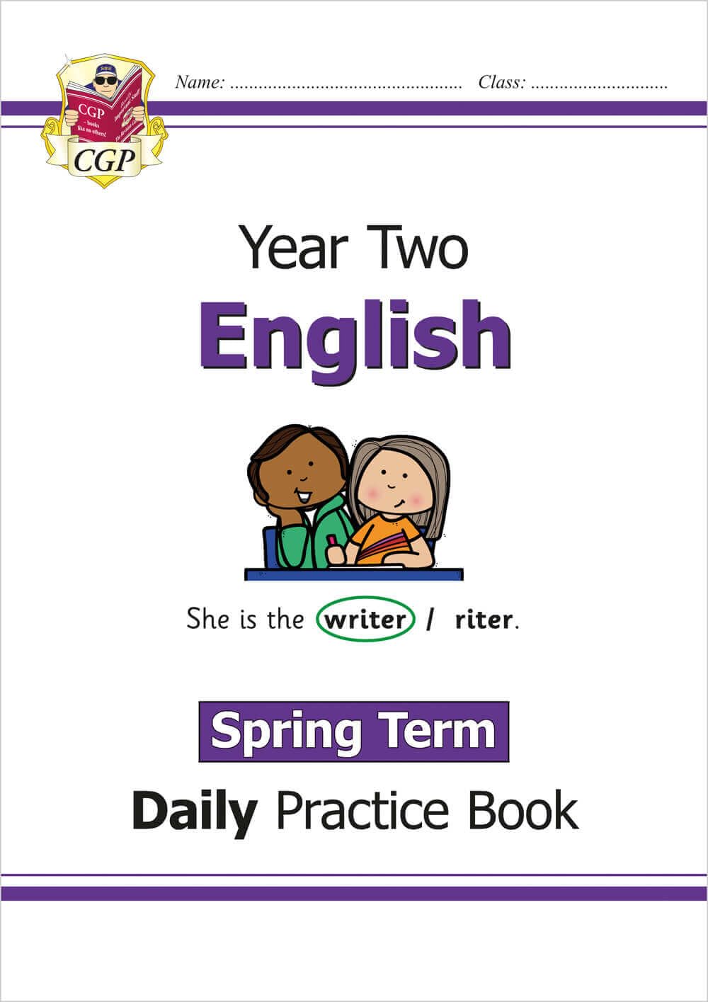 KS1 English Year 2 Daily Practice Book: Spring Term (CGP Year 2 Daily Workbooks)