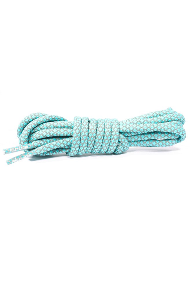Fully Laced Reflective Rope Laces - Over 30 Colors and 3 Lengths Available