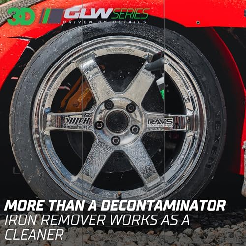 3D GLW Series Iron Remover â Fast Acting Fallout & Brake Dust Cleaner | pH Balanced Wheel & Paint Decontamination | DIY Detailing Spray | Made in USA |16 oz - Image 4