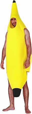 AYNKH Costume De Banane Adulte Et Enfant – Déguisement Léger Pour Halloween – Unisexe Taille Unique 110-175 Cm