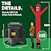 LookOurWay Air Dancers Wacky Waving Inflatable Tube Man Set - 10 Feet Tall Inflatable Dancing Man with Blower - Red