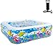 ZEIYUQI Cantiere Piscina Portatile Piscina All'aperto PVC Smontabile Domestica Piscina Gonfiabile del Bambino,145 * 145 * 45cm