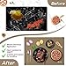 FLASLD Top Covers, Heat Resistant Electric Stove Cover Protector Silicone Large Waterproof Flat Oven Mat for Induction Cooker, Glass Top Protector for Preventing Scratches, Brown-2129.5 inch