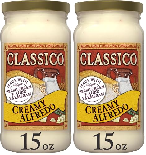 Image of Classico Creamy Alfredo Pasta Sauce (15 oz Jar) (Pack of 2)