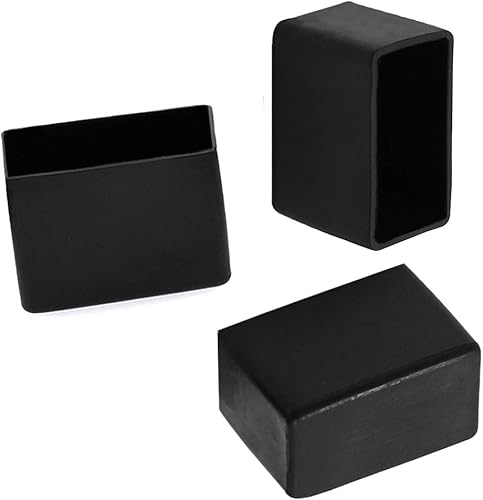 Miniatura 3 de 20 tapas rectangulares para patas de silla, de 1.2 x 0.6 pulgadas  1.181 x 0.591 in, antideslizantes, protectores de suelo para patas de silla,