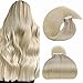 Produktbild LaaVoo Haar Tape Echthaar Extensions mit Band Haarverlängerung Tape Ombre #Nordic Glue in Skin Adhesive Individuell 50GR/20PCS 18 Zoll/45cm