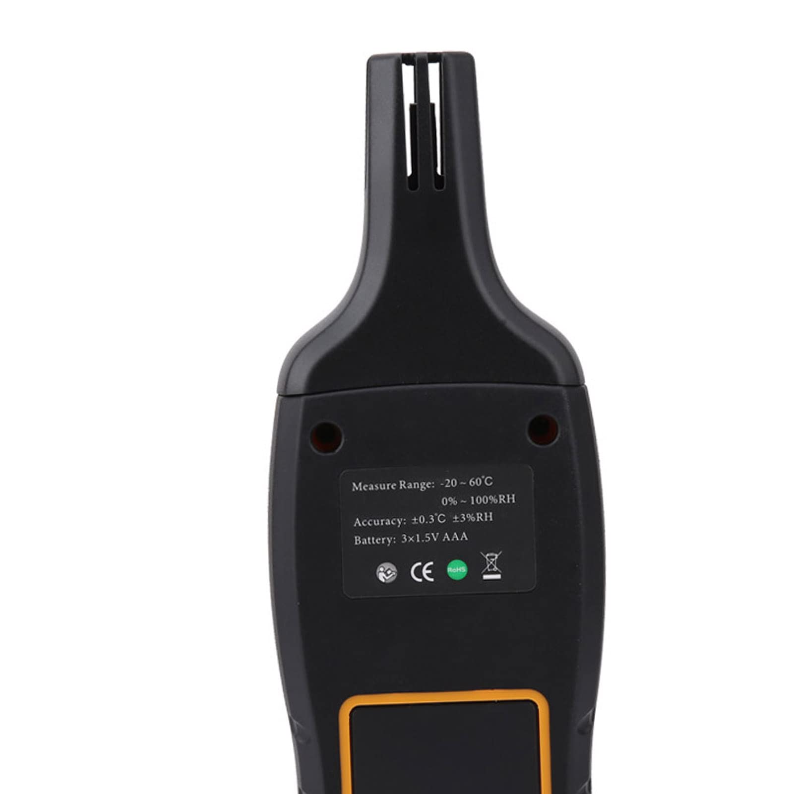 Walfront LCD-Thermometer-Hygrometer, Digitales Temperatur-Feuchtigkeitsmessgerät mit Hochempfindlichem Sensor, 0,5 S Reaktion, Hintergrundbeleuchtetem Bildschirm und Alarm, für die Überwachung Im