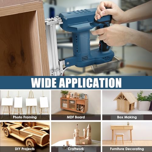 Cordless 18GA Brad Nailer for Makita 18V LXT Battery, 2 in 1 Electric Stapler Nailer Gun with 500 Nails and 500 Staples, Dual Protection Design, for Home Improvement, Woodworking (No Battery) - Image 8