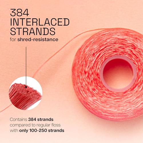 REACH Waxed Dental Floss, Cinnamon, Plaque Remover for Teeth, Shred Resistant, Floss Slides Smoothly, Easy to Use, Waxed, Deep Cleaning Teeth, Oral Care, PFAS Free, for Adults & Kids, 1 Pack, 55 yd - Image 4