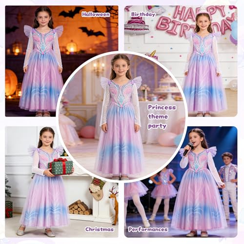 Disfraz de bruja morada para niñas Halloween miniatura 6