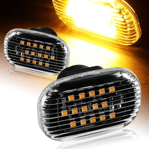 Par de luces LED ámbar de señal de giro lateral compatible con Toyota MR2 1991-1995 y compatible con Toyota Celica 1994-2005 y compatible con Toyota