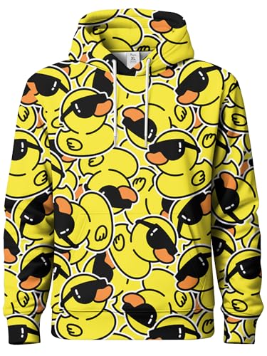 Image of PAGYMO Graphic Hoodies for Men Funny Novelty Pullover Hooded Sweatshirt | Funny 3D print, cool novelty design, colorful pattern, mens graphic pullover hoodie, sarcastic style, funky winter fashion