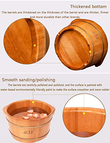 Barril de madera para baño de pies y pedicura miniatura 3