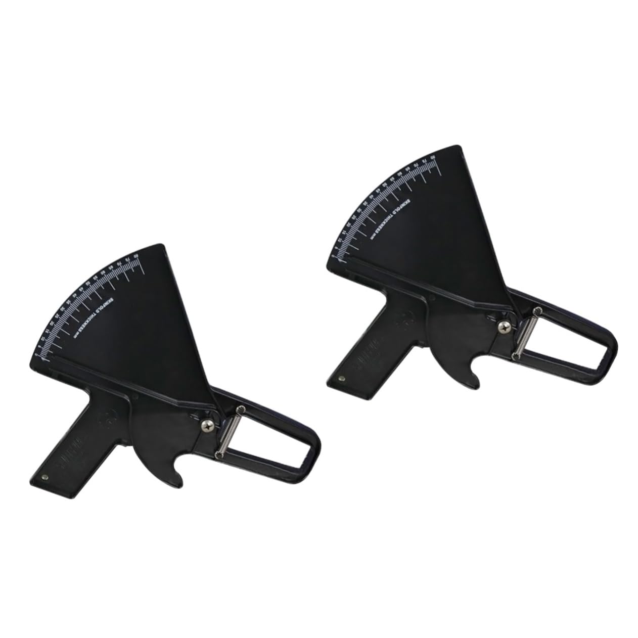 Mobestech 2pezzi Caliper Plicometro Per Misurazione Grasso Corporeo Tester Di Spessore Cutaneo Inossidabile Per Uomini e Donne Nero