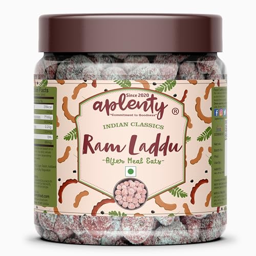 APLENTY Imli Ram Laddu Tamarind Ladoo Khatti Meethi Candy Digestive Sweet Chewy Natural Jaggery Tamarind Pulp 200g Healthy Anti-Oxidants Vitamins A C